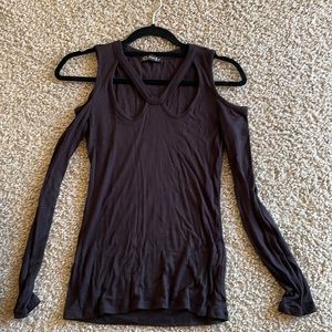 Cut out long sleeve top
